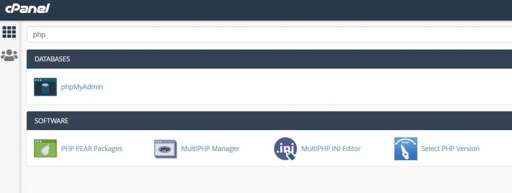 How to change the PHP version for your Hosting Server?: Search Select PHP Version